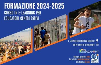 EDUCATORE SPORTIVO CENTRI ESTIVI - Corso 1° livello - 2025 - e-learning