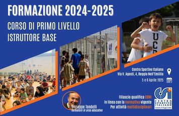EDUCATORE SPORTIVO CENTRI ESTIVI - Corso 1° livello -  Aprile 2025